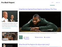 Tablet Screenshot of probballreport.com